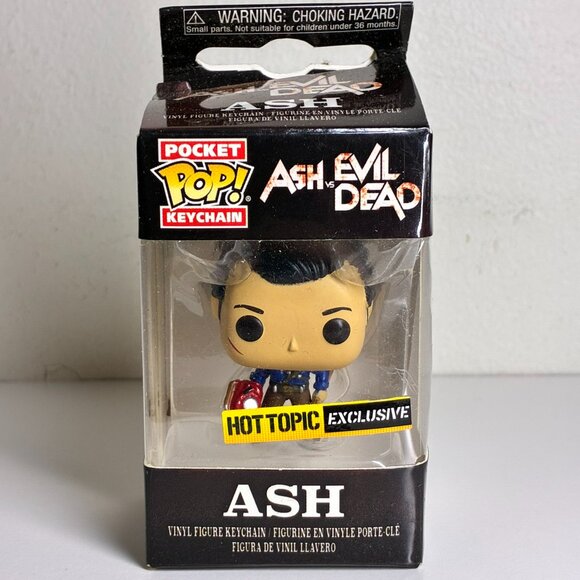 Funko Hot Topic Exclusive Pocket Pop Keychain ASH VS EVIL DEAD - Picture 1 of 5